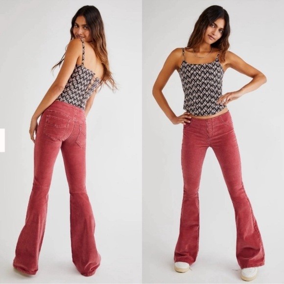 Free People Mid-rise corduroy flare pants Size 25 - Picture 1 of 9